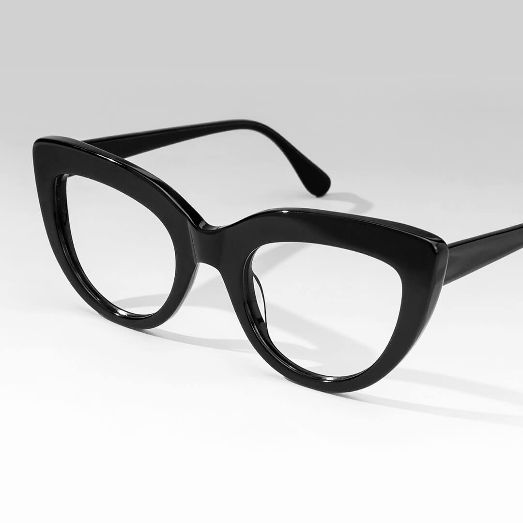 Eliud Cat Eye Black Eyeglasses Vooglam