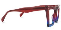 Eduardo - Square Blue/Red Eyeglasses | Vooglam 