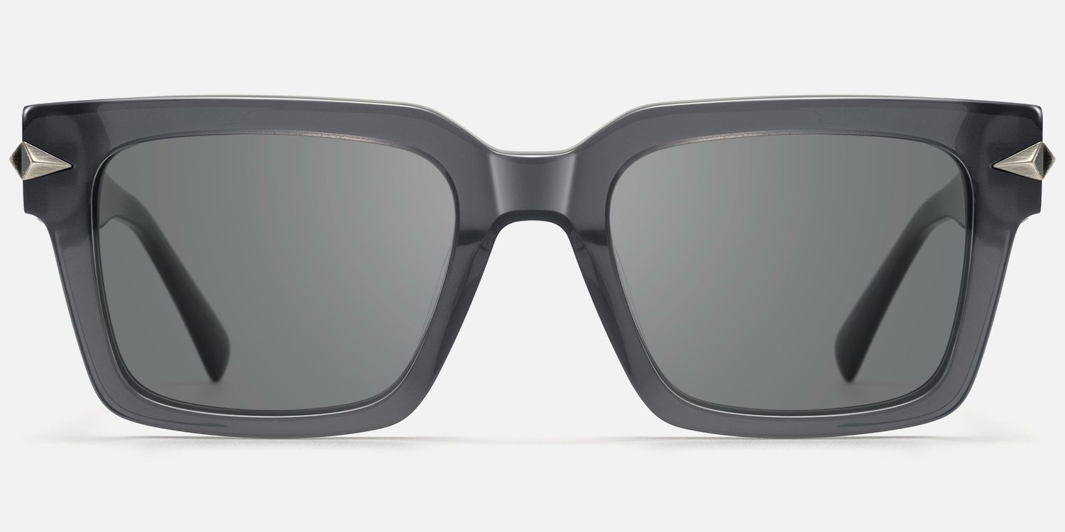 Covenant - Gray Transparent Sword Sunglasses | Vooglam Angle View