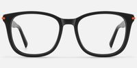 Holo - Square Black Eyeglasses | Vooglam Angle View
