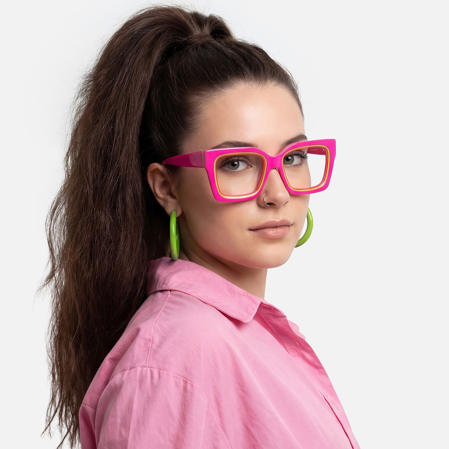 Explore the design story of Trance - Square Pink Eyeglasses | Vooglam
