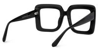 Fayiz - Square Black Eyeglasses | Vooglam Side View