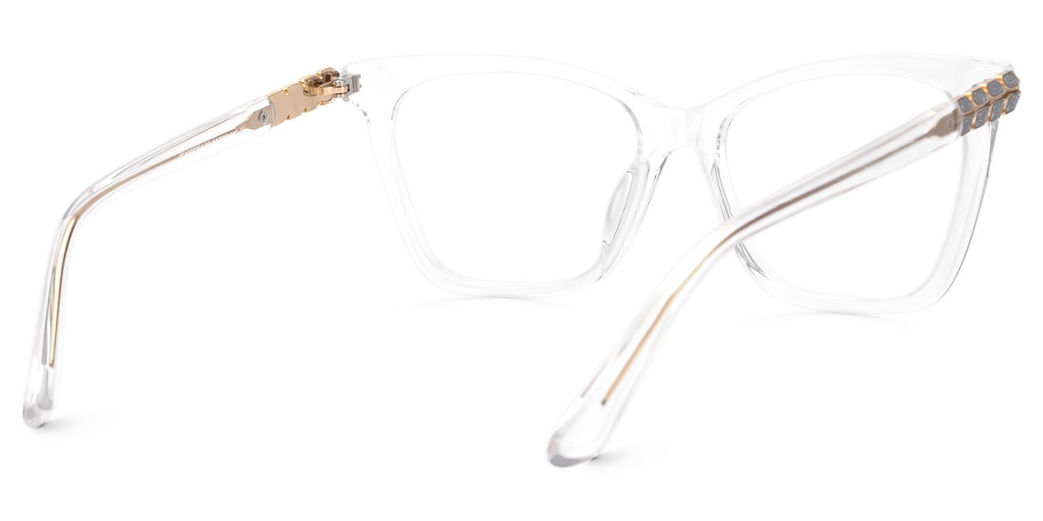 Fidelia - Butterfly Crystal Eyeglasses | Vooglam Side View