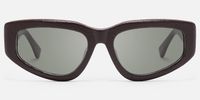 CruzHide - Geometric Brown Sunglasses | Vooglam Angle View