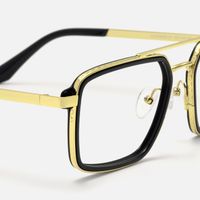 Navigator - Aviator Black Eyeglasses | Vooglam Design Details