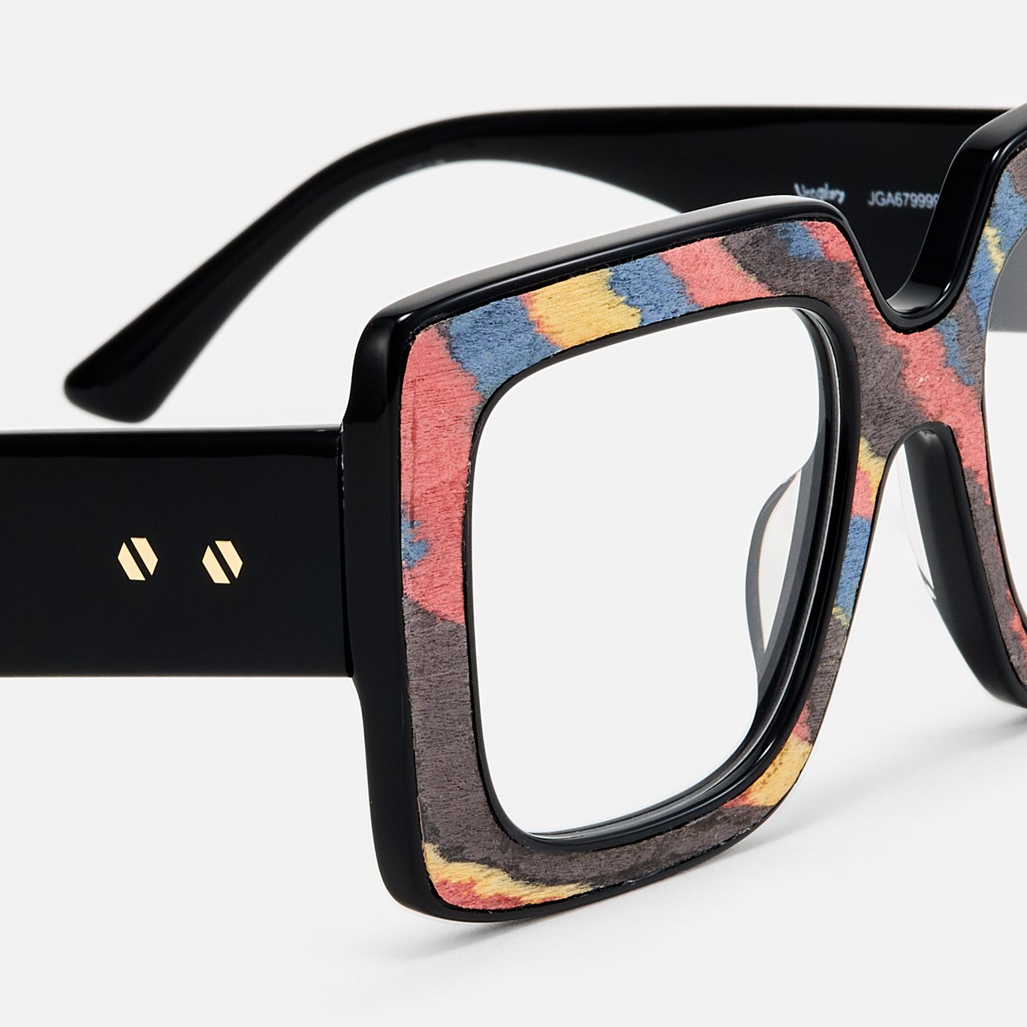 Pacifica - Square Multicolor Eyeglasses | Vooglam Design Details