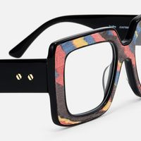 Pacifica - Square Multicolor Eyeglasses | Vooglam Design Details