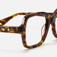 Meridian - Oversized Boho Square Tortoise Glasses | Vooglam Design Details