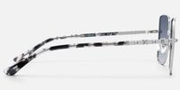 Devereux - Boho Chic Square Silver Sunglasses | Vooglam Side View