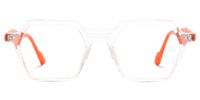 Hachiro - Geometric Crystal Eyeglasses | Vooglam Angle View