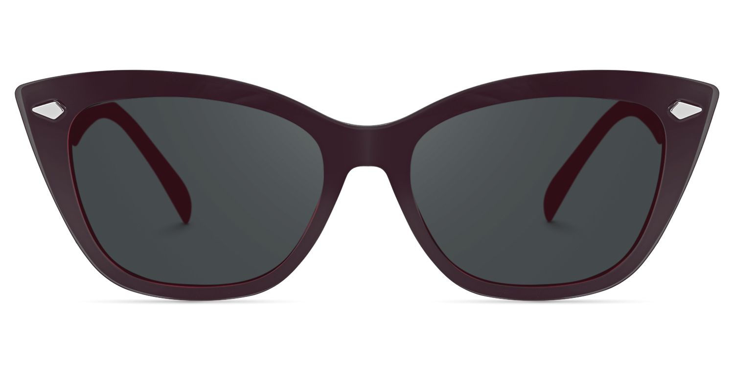 Fineen - Cat Eye Red Sunglasses | Vooglam Front View