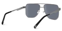 Fidelina - Aviator Silver Sunglasses - 3