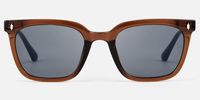 Cosmo - Rectangle Brown Sunglasses | Vooglam Angle View