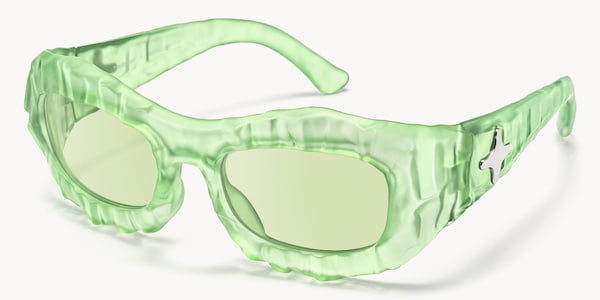 The Geologist - Geometric Green Sunglasses