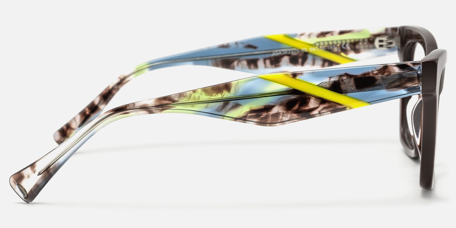 Vibranium - Rectangle Brown Eyeglasses product detail 3