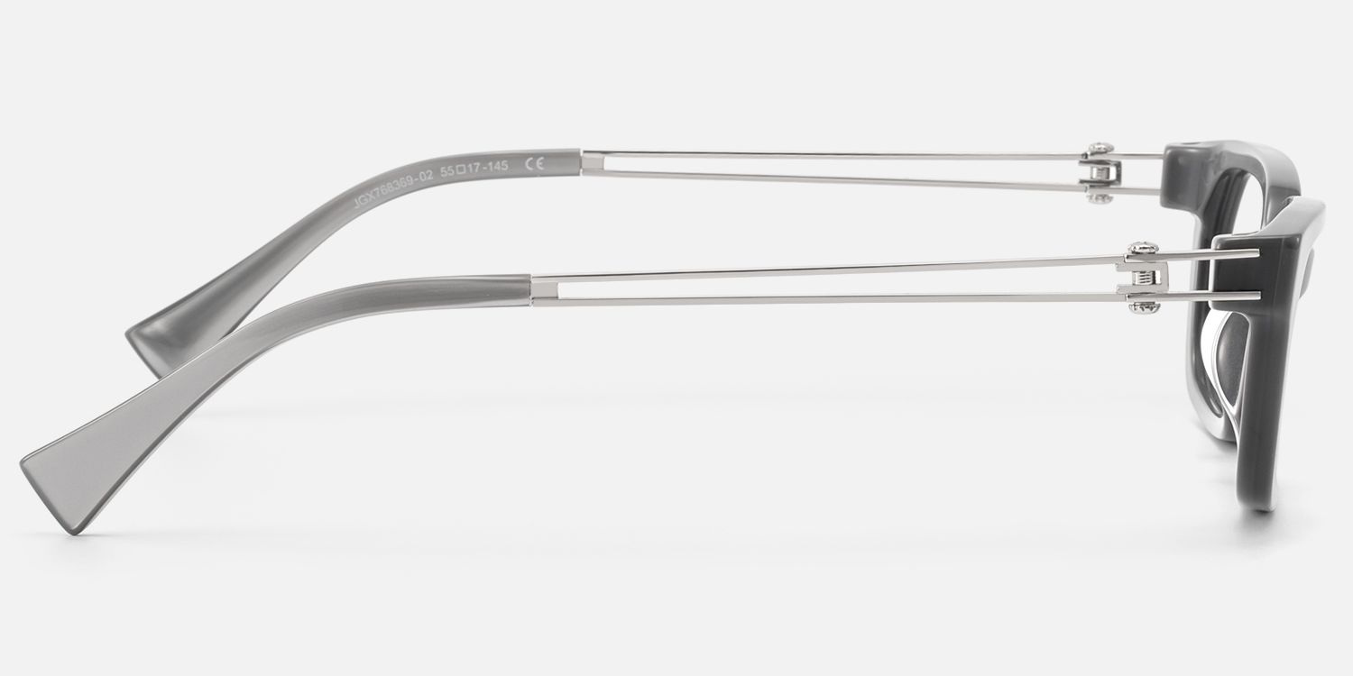 Scarpa - Pearlescent Silver Double Wire Glasses | Vooglam Side View