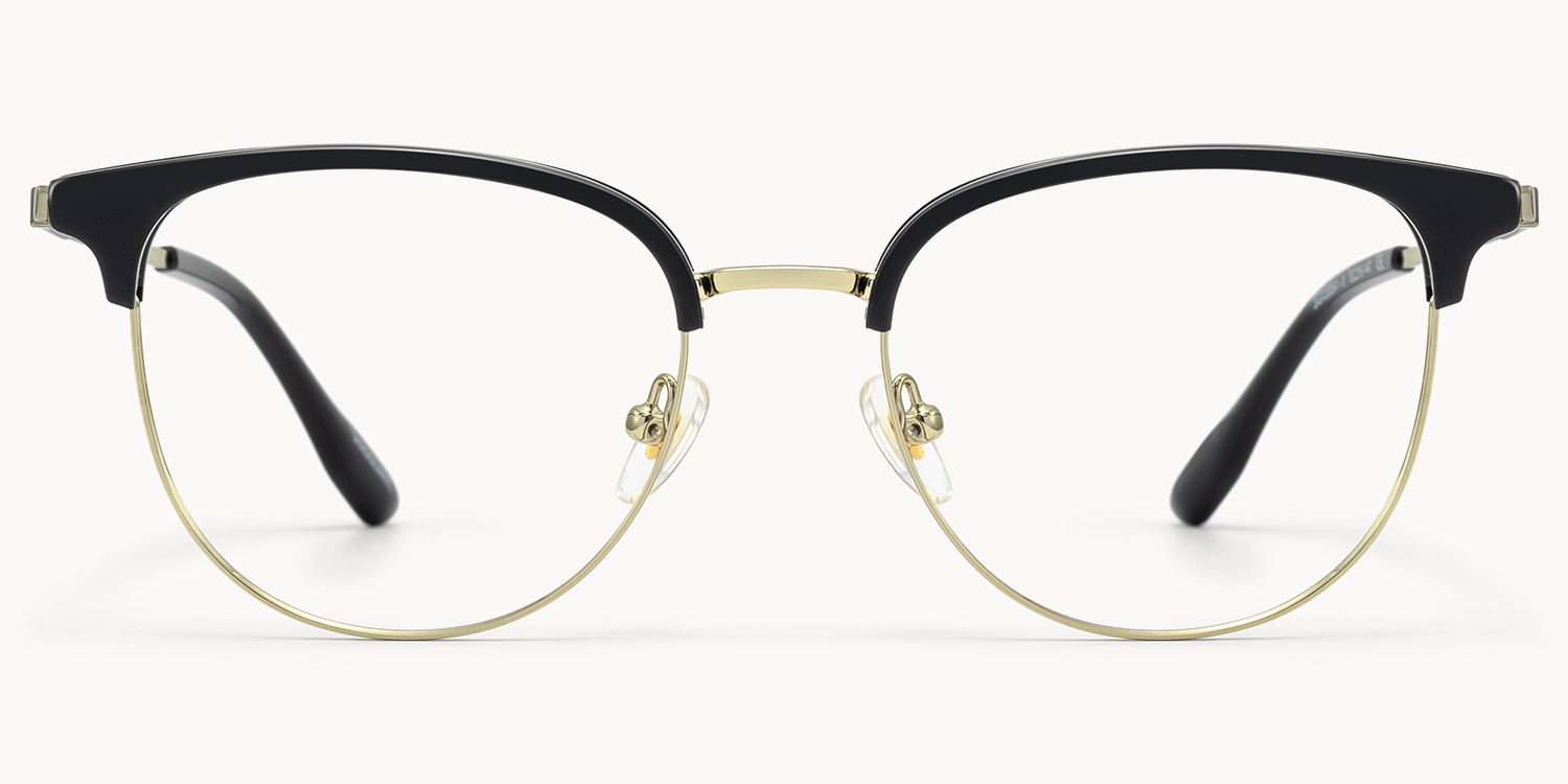 Grace - Round Two-tone Eyeglasses - 1