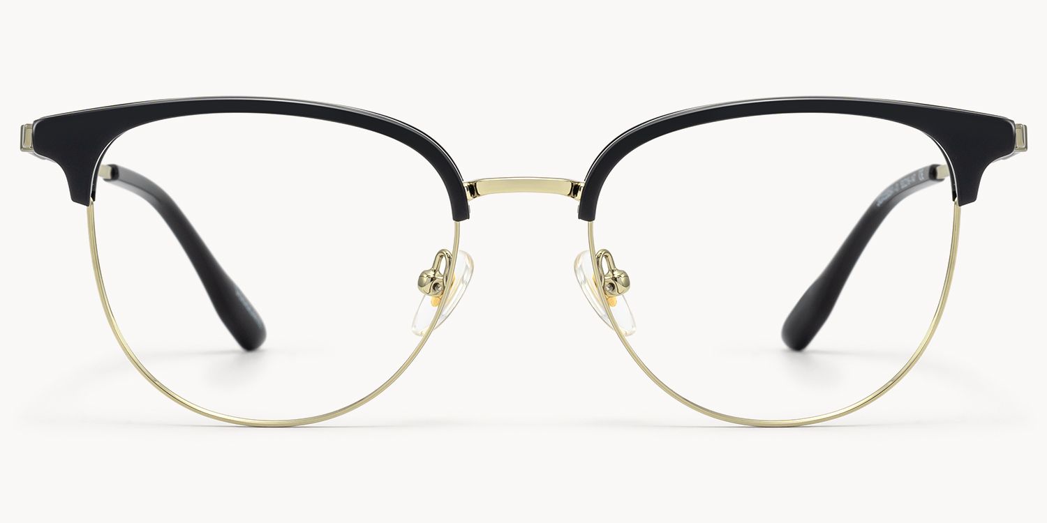 Grace - Round Two-tone Eyeglasses | Vooglam Angle View