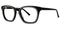 Adsila - Square Black Eyeglasses - 3