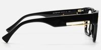 Stiletto - Rectangle Black Eyeglasses | Vooglam Side View