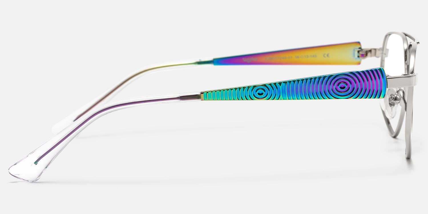 Solara - Aviator Silver Eyeglasses product detail 3