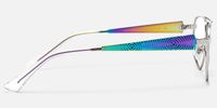 Solara - Aviator Silver Eyeglasses | Vooglam Side View