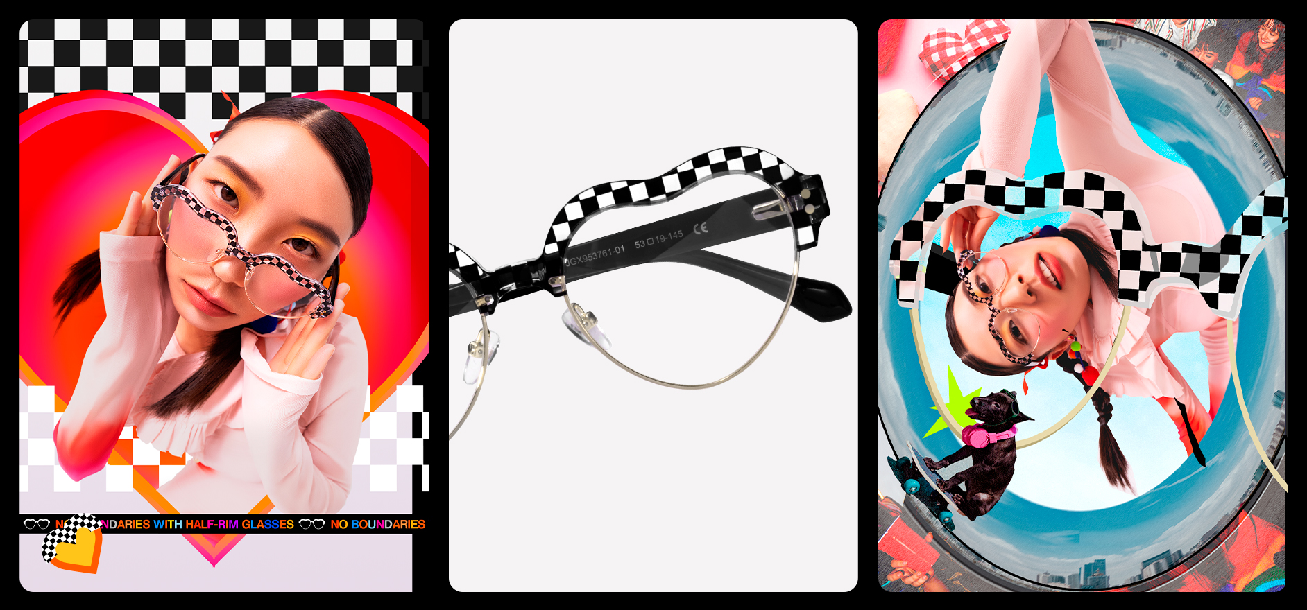 ◆ hannah です。　◆ Hannah - Heart Pattern Eyeglasses | Vooglam