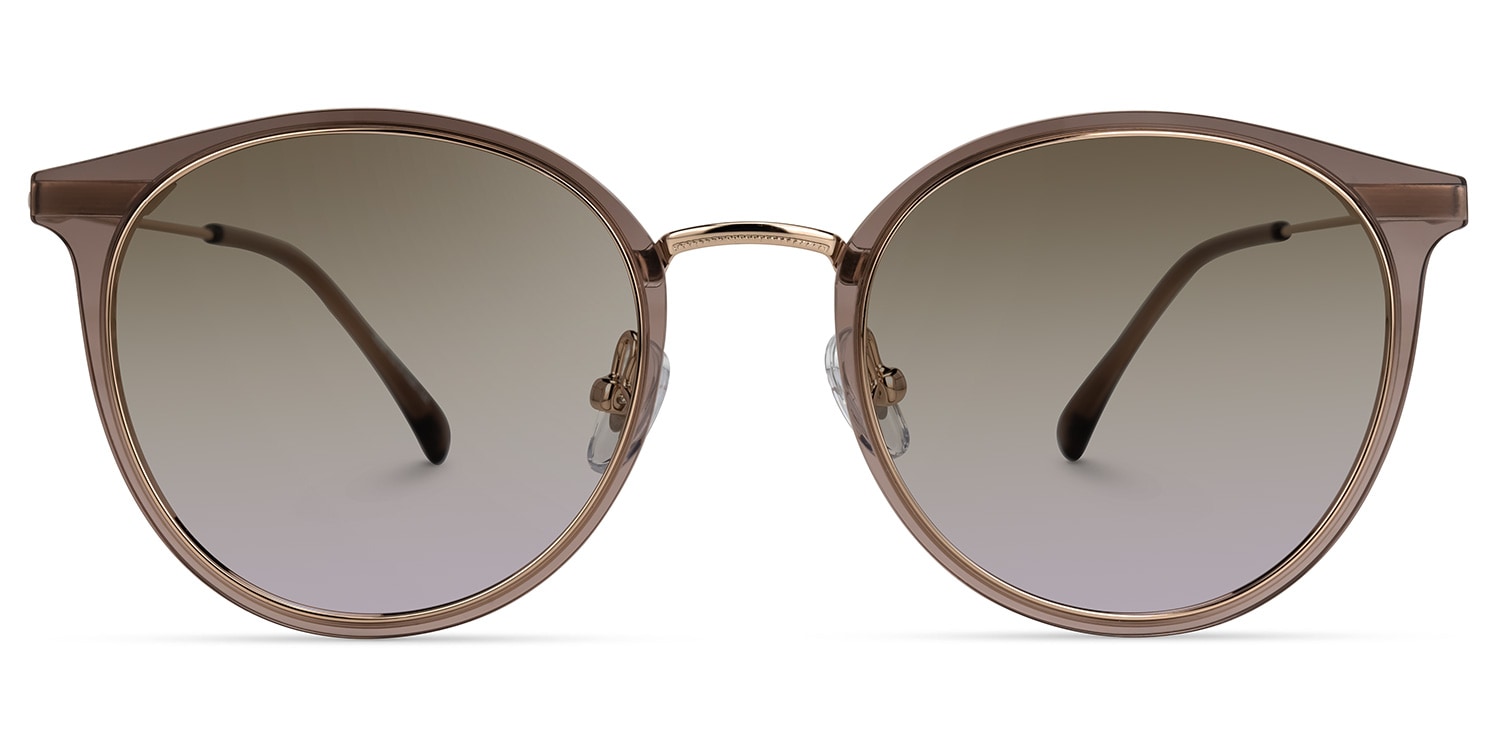 

Eady - Round Brown Sunglasses