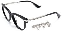 Reverie - Cat Eye Black Eyeglasses | Vooglam 