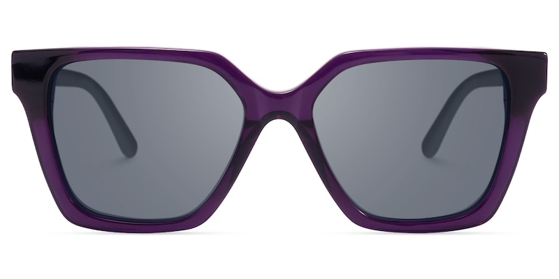 Eclipse - Square Purple Sunglasses