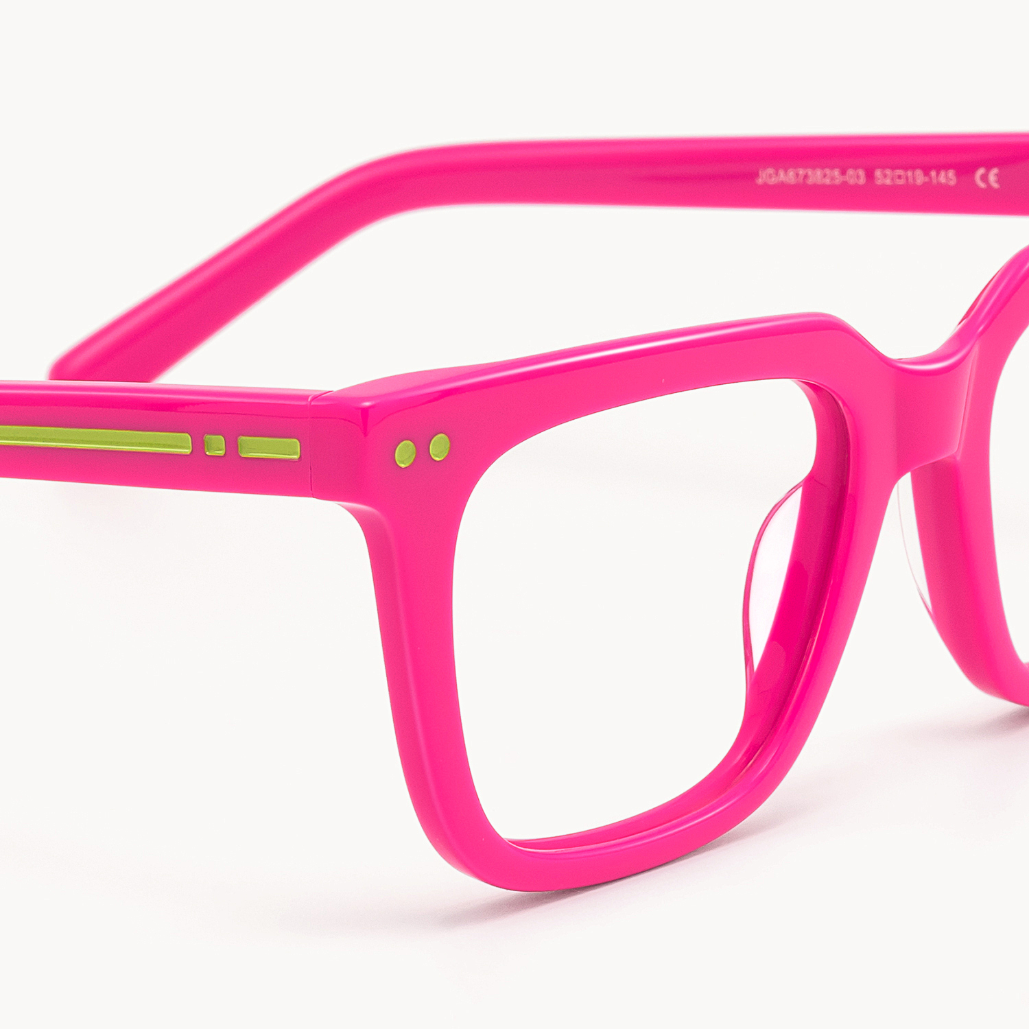 Remix - Rectangle Pink Eyeglasses - 5