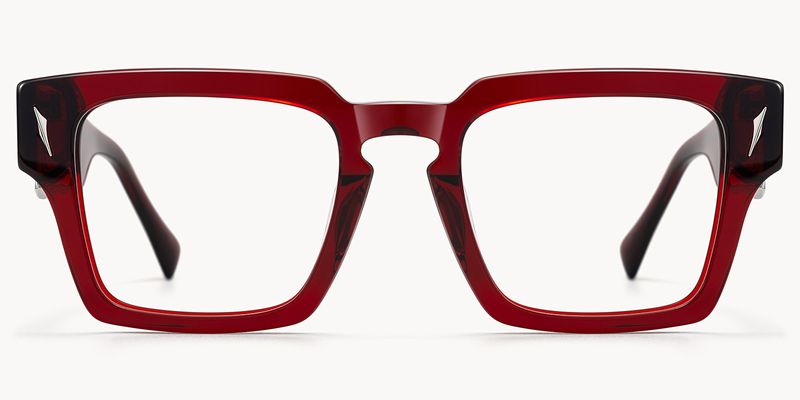 Stiletto - Rectangle Red Eyeglasses