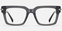 Covenant - Rectangle Gray Eyeglasses | Vooglam Angle View