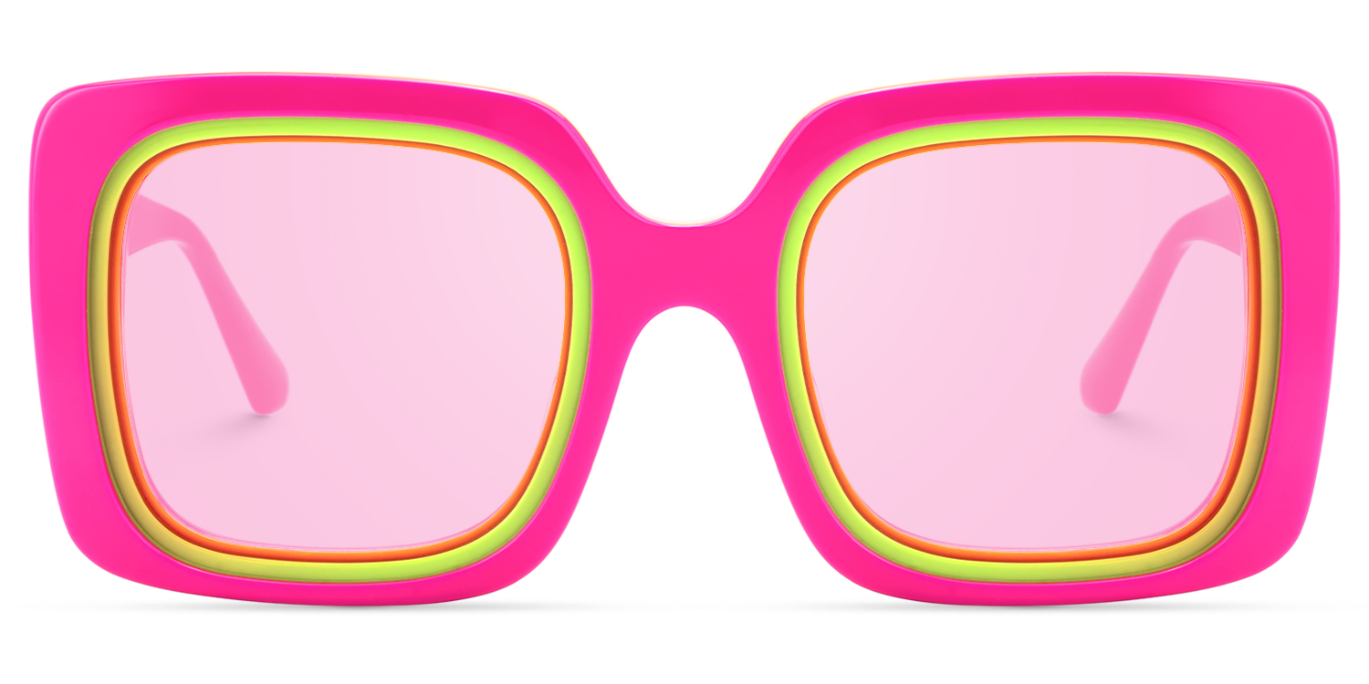 

Esadowa - Square Pink Sunglasses
