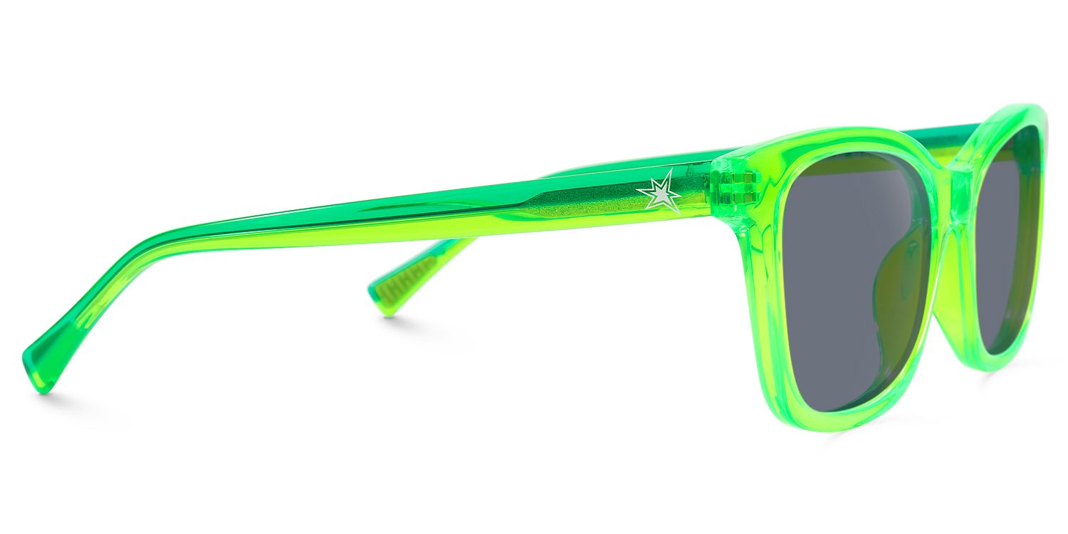 Coexist - Rectangle Green Sunglasses | Vooglam 4