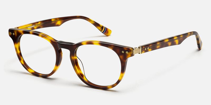 Vintel - Rectangle Tortoise Eyeglasses