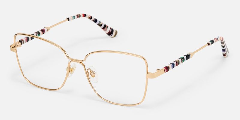 Briar - Square Gold Eyeglasses