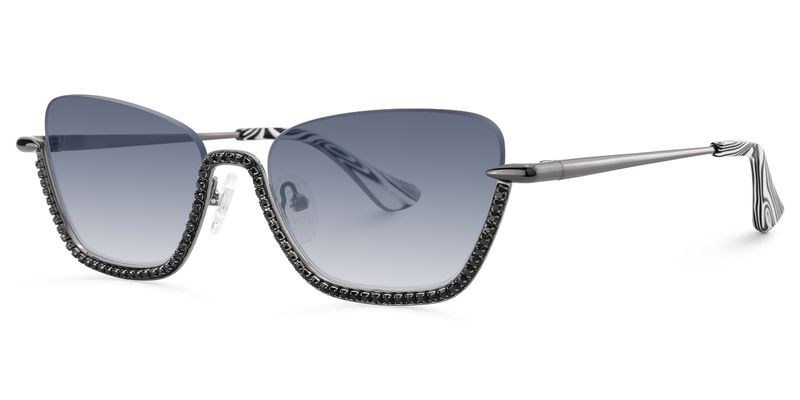 Viva - Cat Eye Black Sunglasses