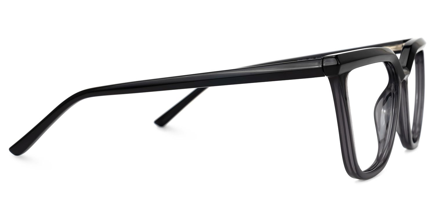 Darrah - Browline Grey Eyeglasses | Vooglam 4