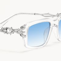 Vorpal - Rectangle Silver Sunglasses - 4