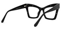 Danilo - Square Black Eyeglasses | Vooglam Side View
