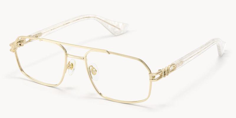 Lacey - Aviator Gold Eyeglasses