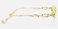 Spine - Gold Yellow Tinted Sunglasses | Vooglam Side View