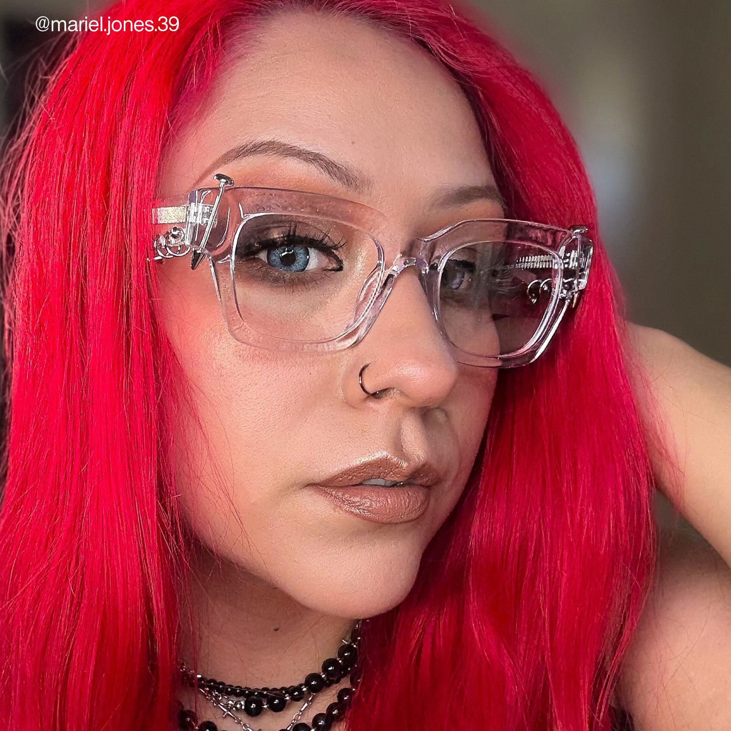 Sabrina - Rectangle Crystal Eyeglasses
