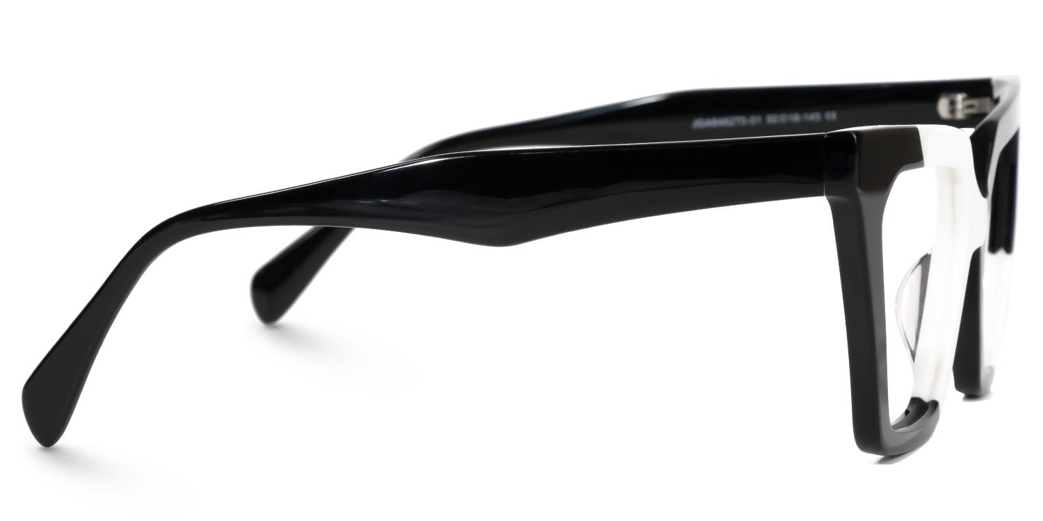 Caimbrie - Cat Eye Black/White Eyeglasses | Vooglam 4