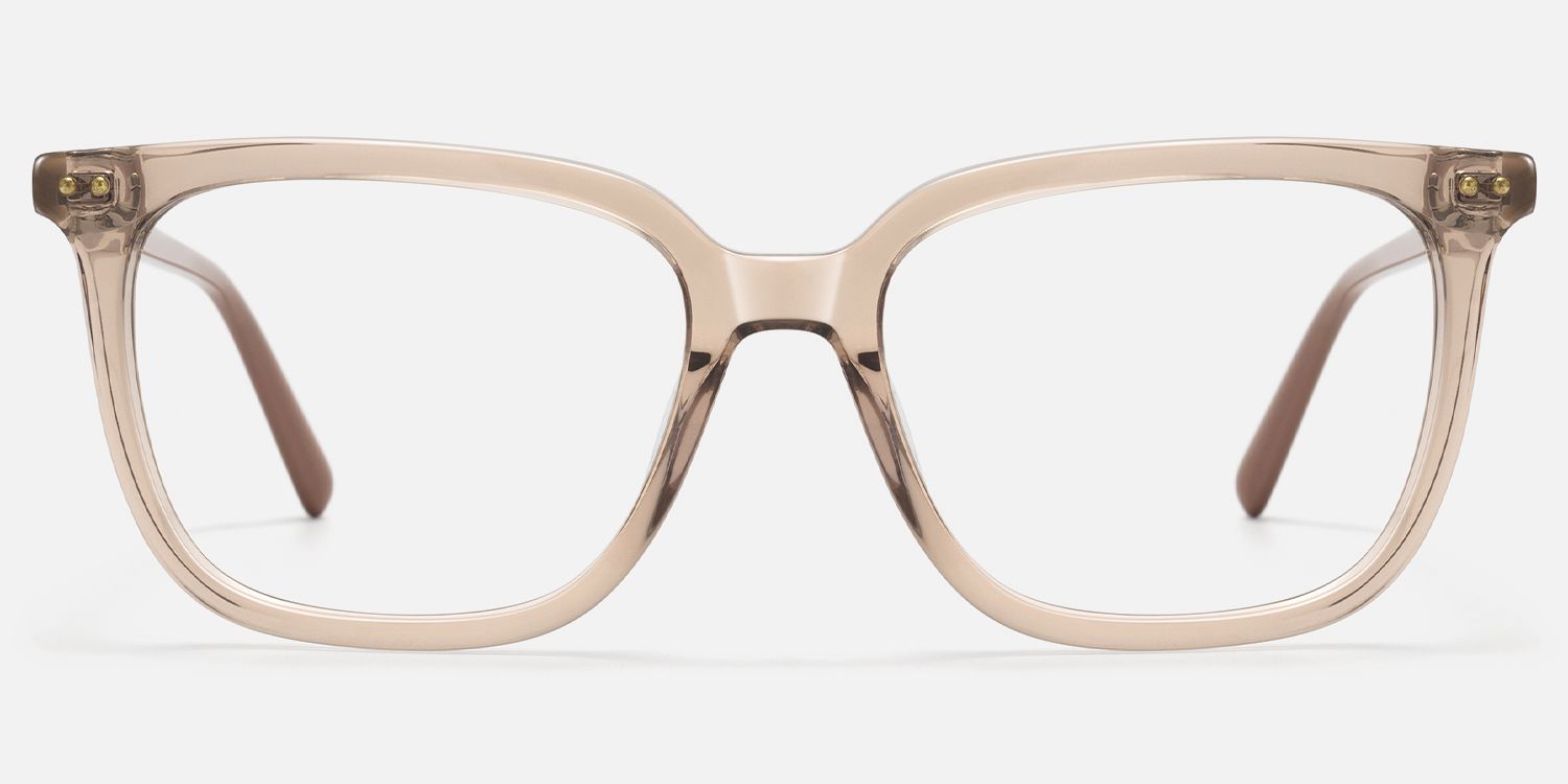 Terra - Square Champagne Eyeglasses product detail 2