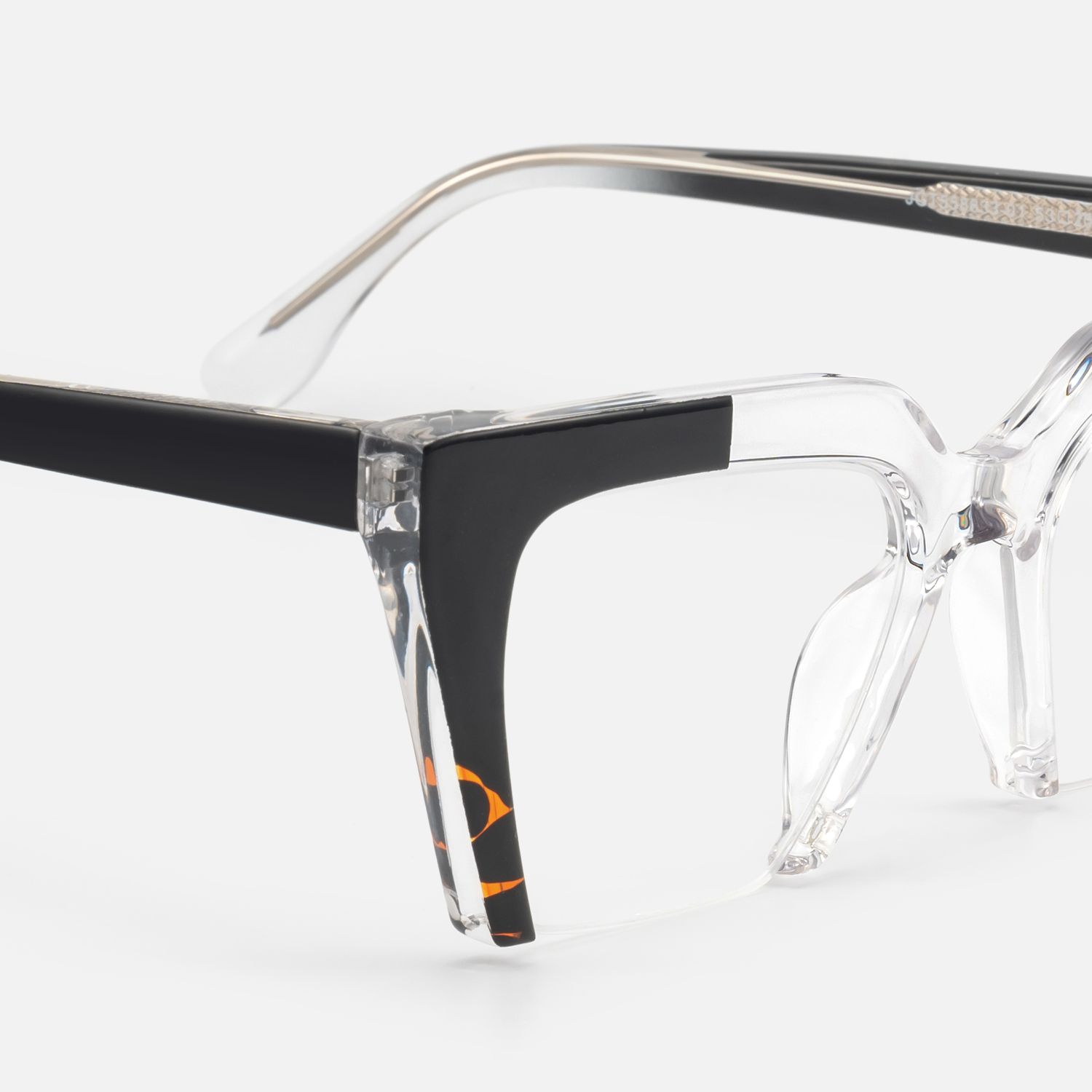 Danyale - Square Crystal Eyeglasses | Vooglam Design Details