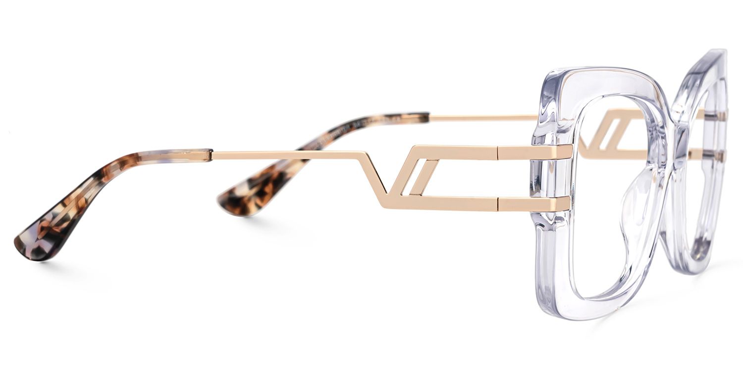 Iakopa - Square Crystal Eyeglasses | Vooglam 4