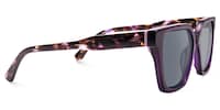 Eclipse - Square Purple Sunglasses - 4