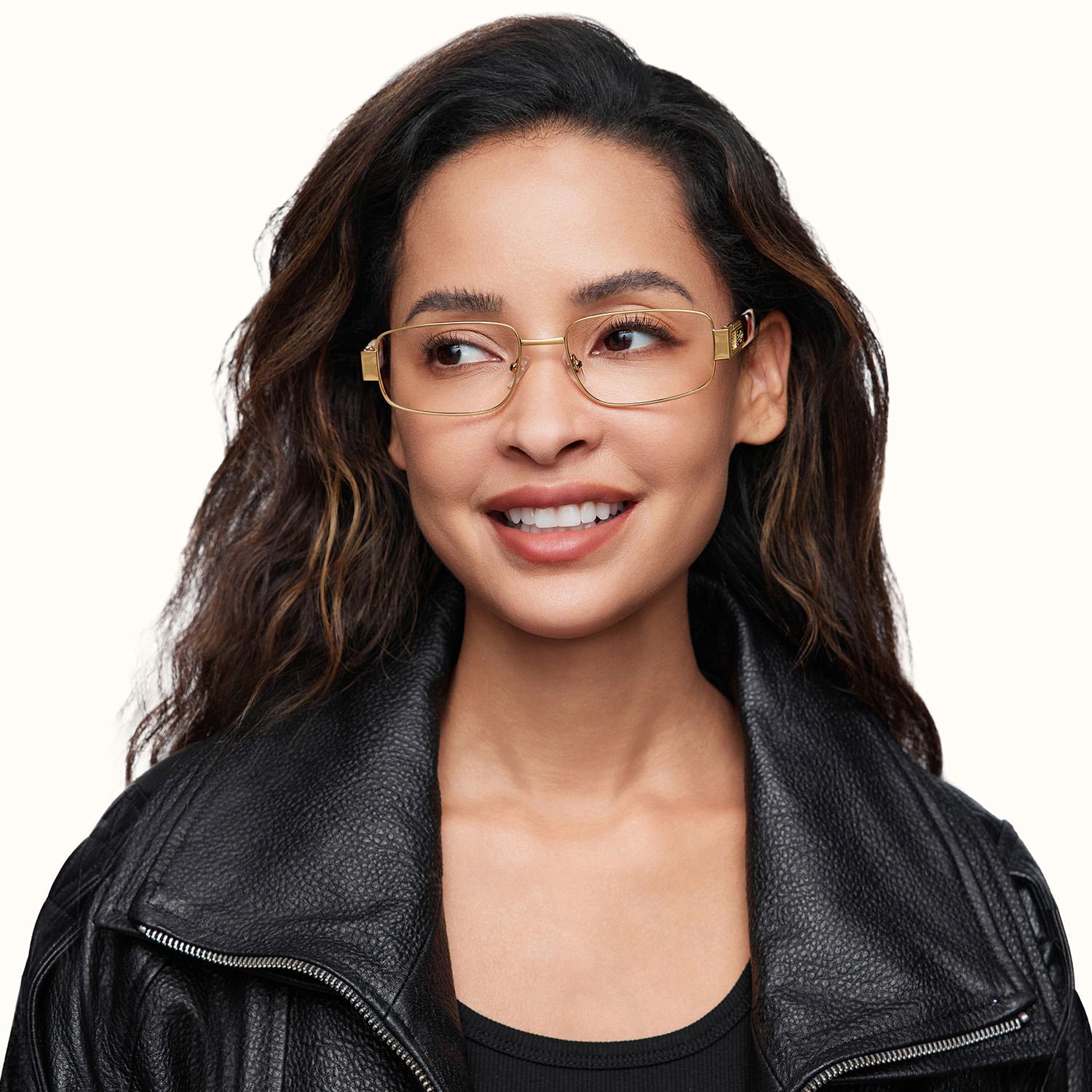Cypher - Rectangle Gold Eyeglasses - 1